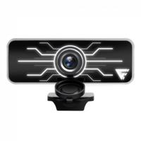 WEBCAM GAME FACTOR WG400, LED, FULL HD, 30FPS, MICRÓFONO, TAPÓN, NEGRA. - 