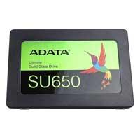 UNIDAD DE ESTADO SOLIDO SSD INTERNO ADATA SU650 256GB 2.5 SATA3 LECT. 520 ESCRIT. 450 MBS 7MM PC LAPTOP MINIPC SIN BRACKET 3DNAND ASU650SS-256GT-R - 