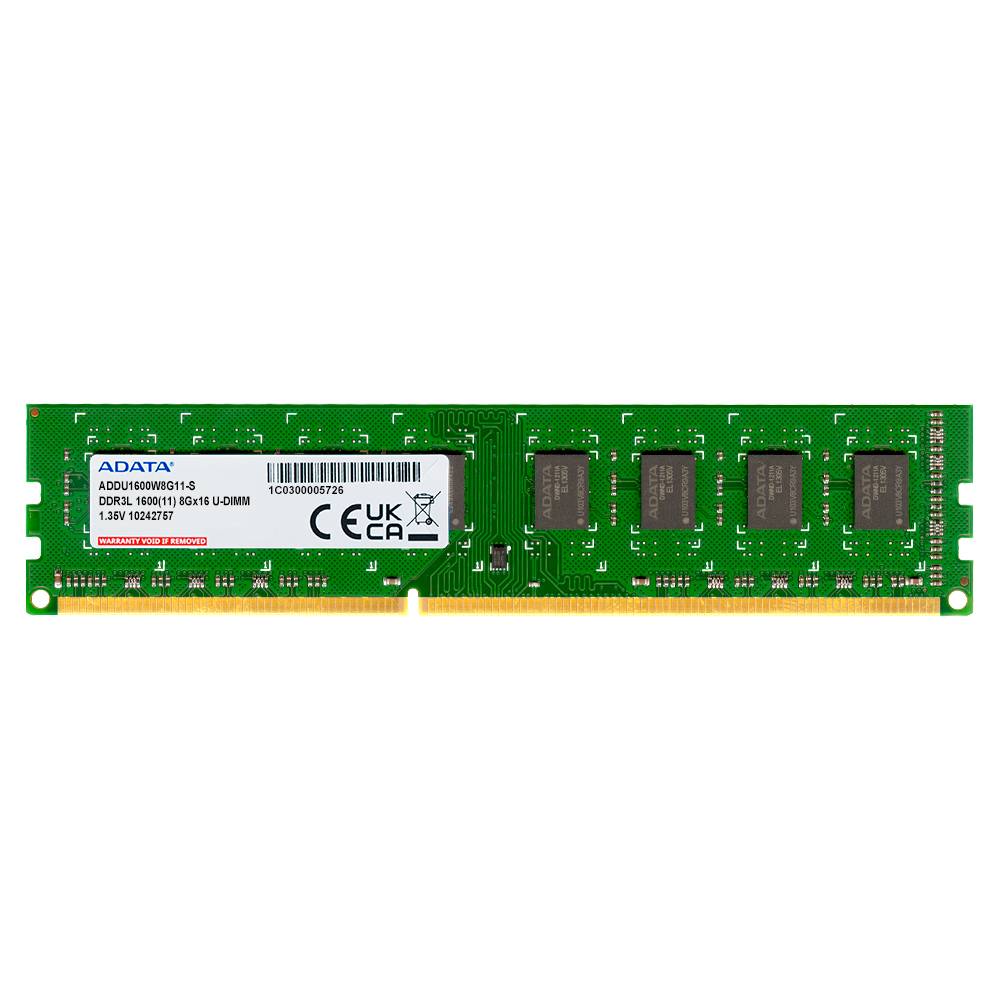 Memoria RAM ADATA PREMIER - 8 GB, DDR3L, 1600 MHz, 240-pin DIMM, PC de Escritorio - 