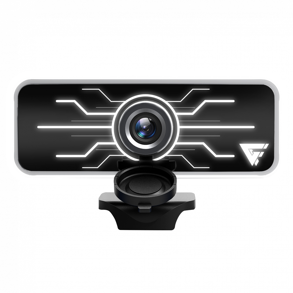 WEBCAM GAME FACTOR WG400 - LED, FULL HD, 30FPS, MICRÓFONO, TAPÓN, NEGRA. - 