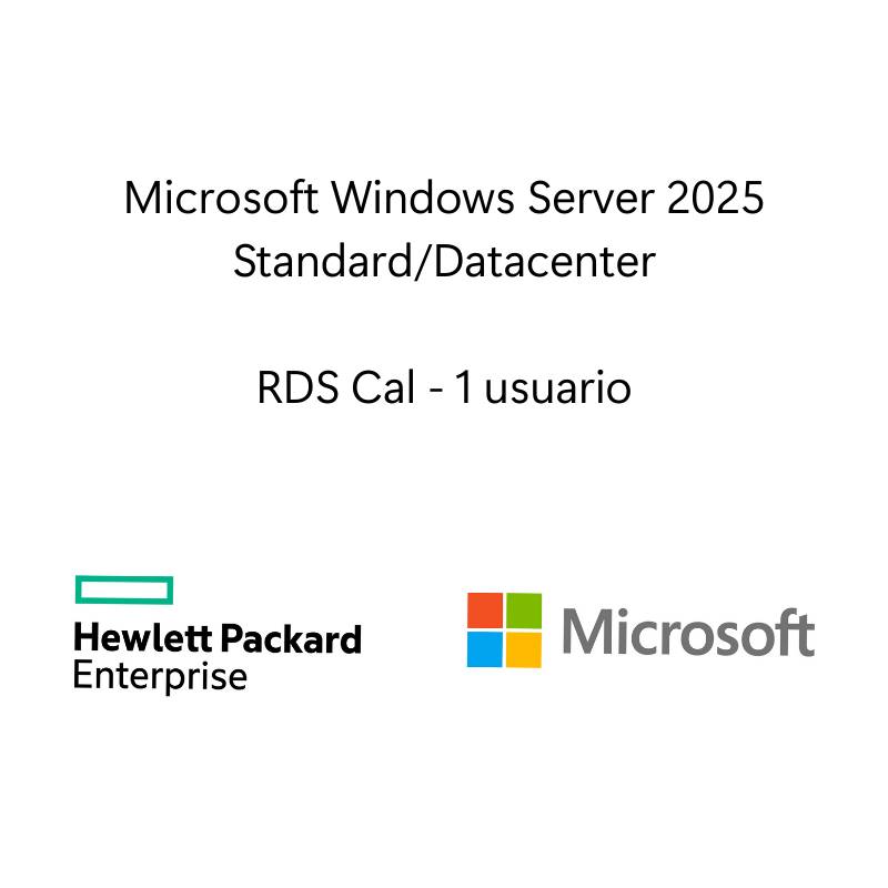 LTU de Microsoft Windows Server 2025 con servicio de escritorio remoto 1 usuario CAL WW - - 