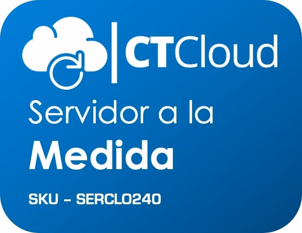 Servidor Virtual a la MEDIDA en nube -  S.O. Específico,  recursos específicos del servidor en VCPU, RAM, DD SSD.
