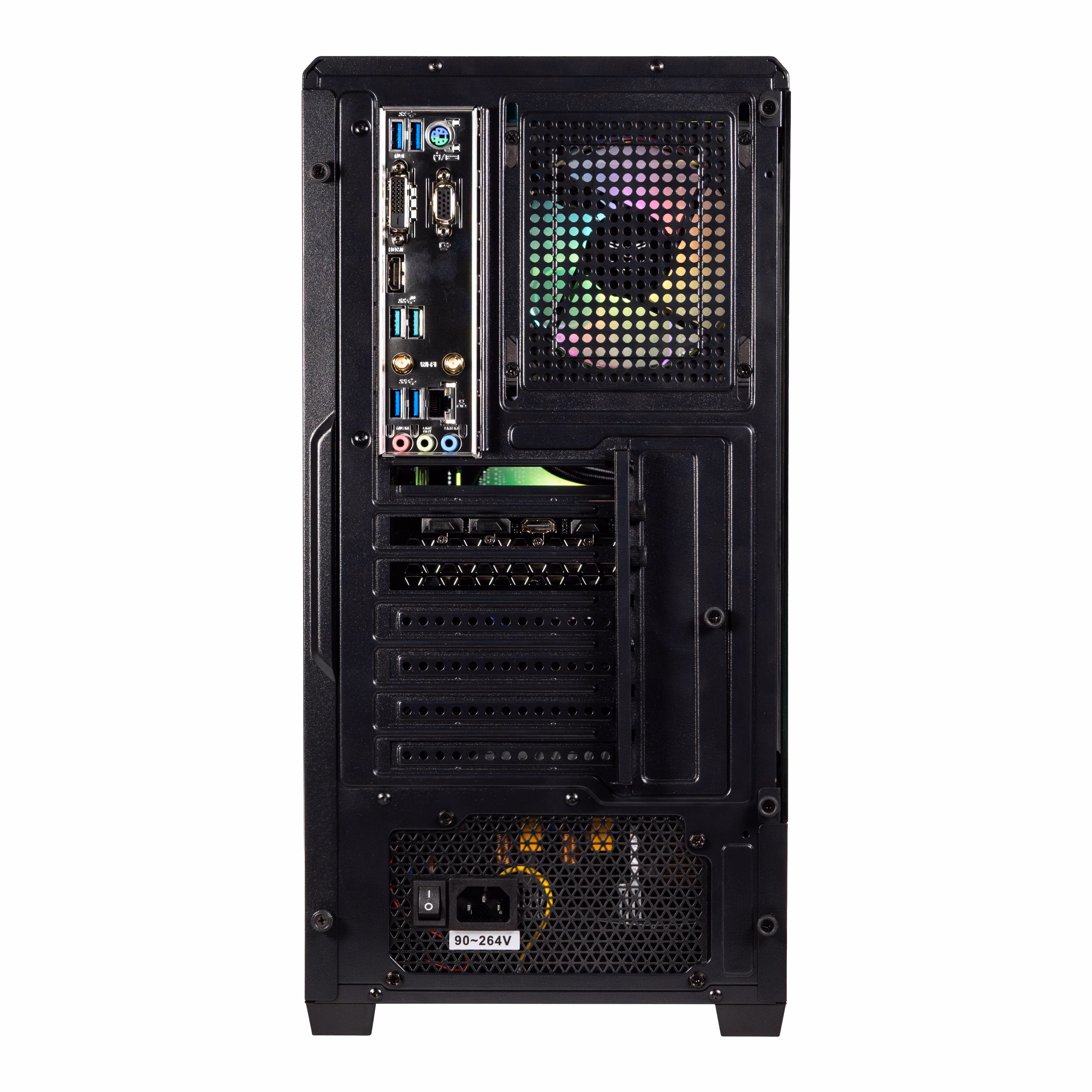 Computadora Gamer NACEB AMD RYZEN 5 5500 - RX 7600, 32GB, 1TB, 1000W 80+GOLD, Enfriamiento 240MM, WIFI, WIN 11 PRO PRUEBA