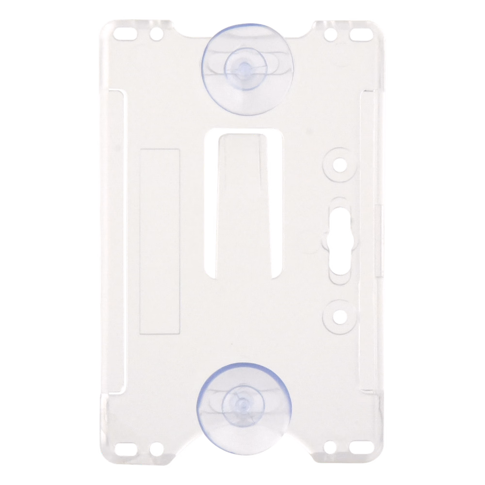 Porta tarjeta de plastico ABS / Transparente / Compatible con tarjetas ACCESSCARDEPC / PROCARDX o Formato CR80
