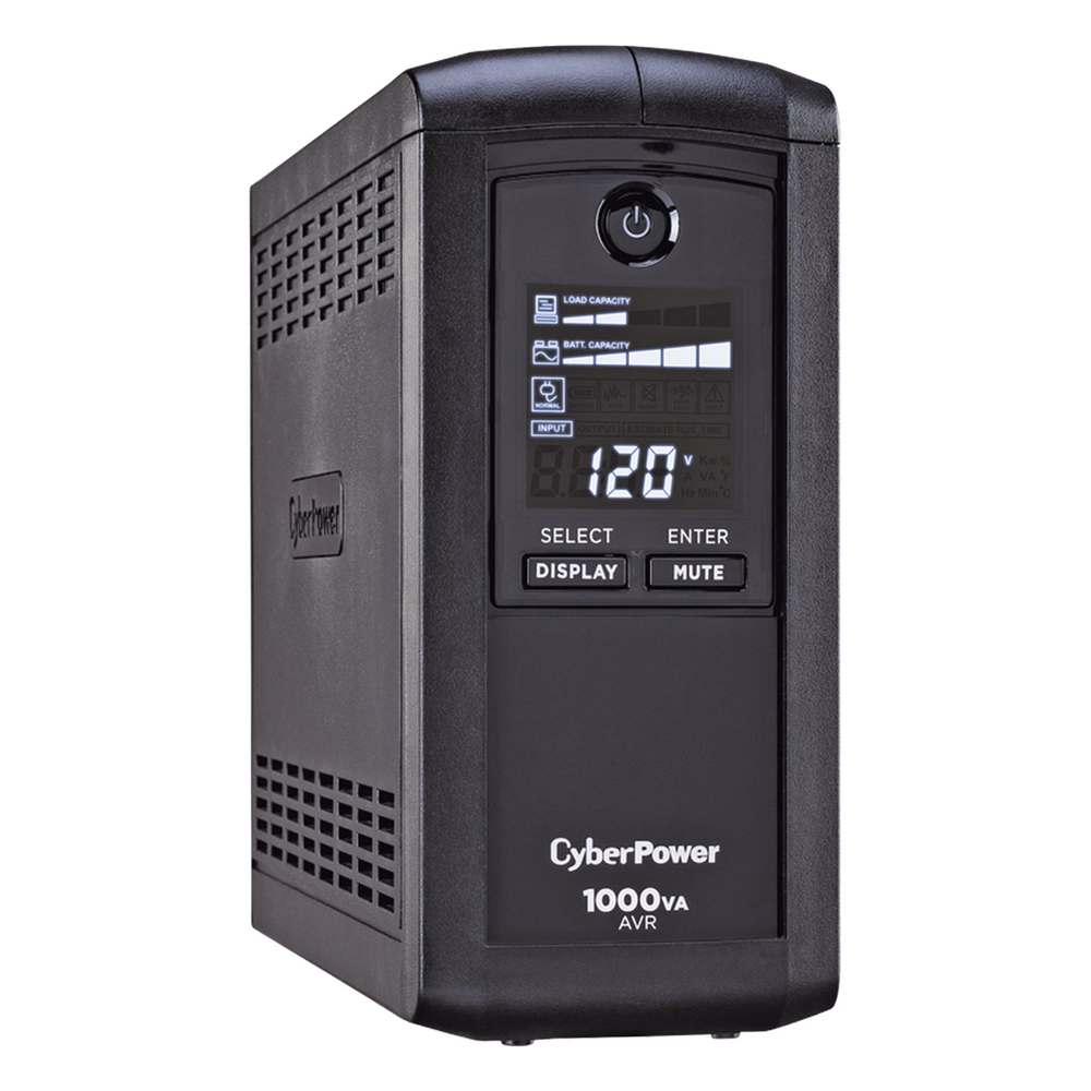 UPS de 1000 VA/600 W, Topología Línea Interactiva, Entrada 120 Vca NEMA 5-15P, Tipo Mini Torre, Con 9 Tomas NEMA 5-15R
