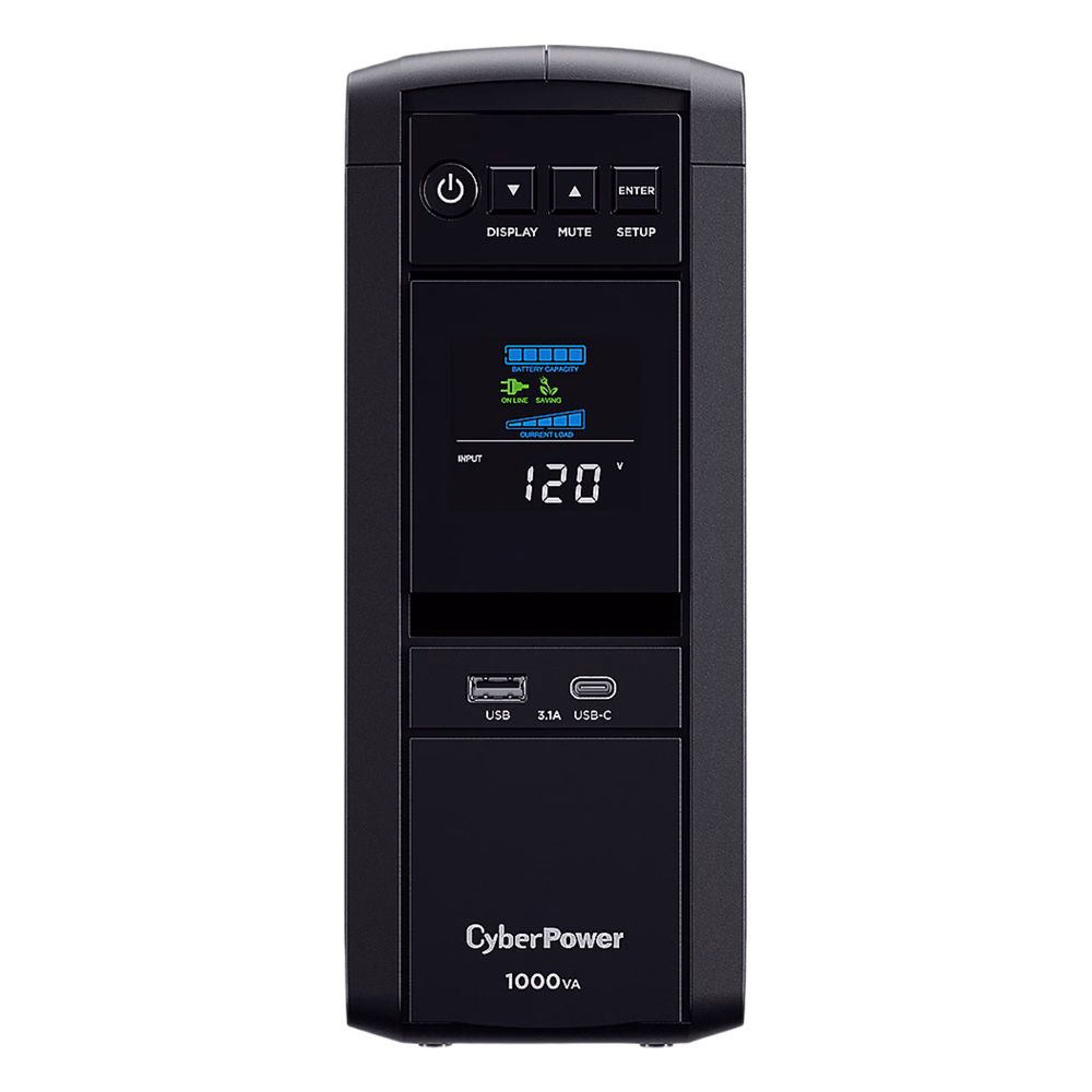 UPS de 1000 VA/600 W, Topología Línea Interactiva, Entrada 120 Vca NEMA 5-15P, Onda Senoidal Pura, Tipo Torre, Con 10 Tomas NEMA 5-15R