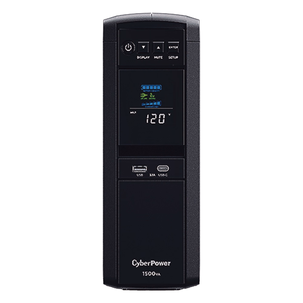 UPS de 1500 VA/900 W, Topología Línea Interactiva, Entrada 120 Vca NEMA 5-15P, Onda Senoidal Pura, Tipo Torre, Con 10 Tomas NEMA 5-15R