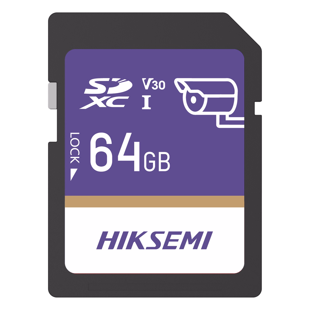 Tarjeta SD GuardPro P10 / 64 GB / 100 MB/s Lectura / 90 MB/s Escritura / Clase 10 U3 V30 / 3D TLC NAND / Especializada Para Videovigilancia 24/7