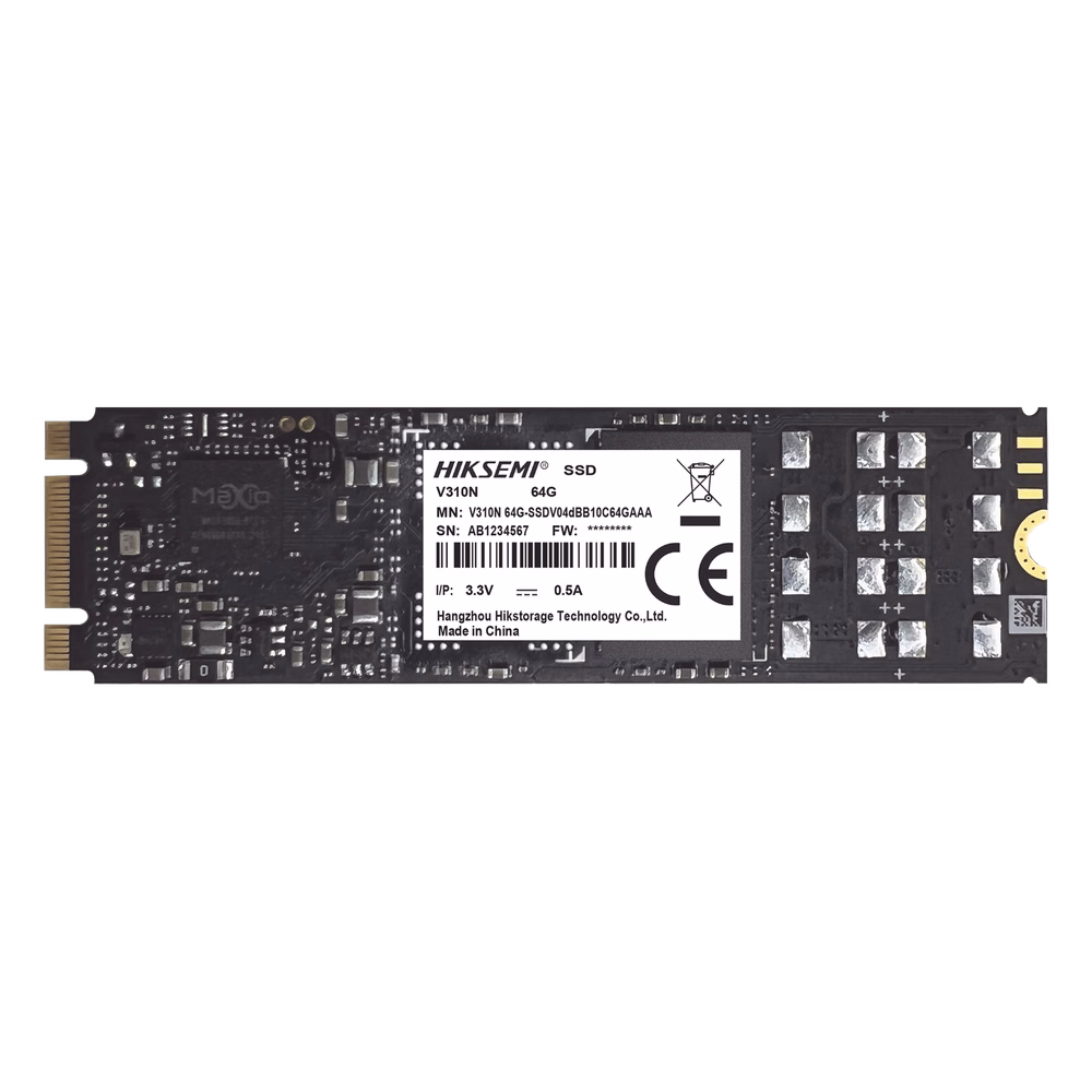 SSD M.2 para Videovigilancia Móvil / 512 GB / SATA III / 550 MB/s Lectura / 525 MB/s Escritura / 24/7 / 0°C a 70°C