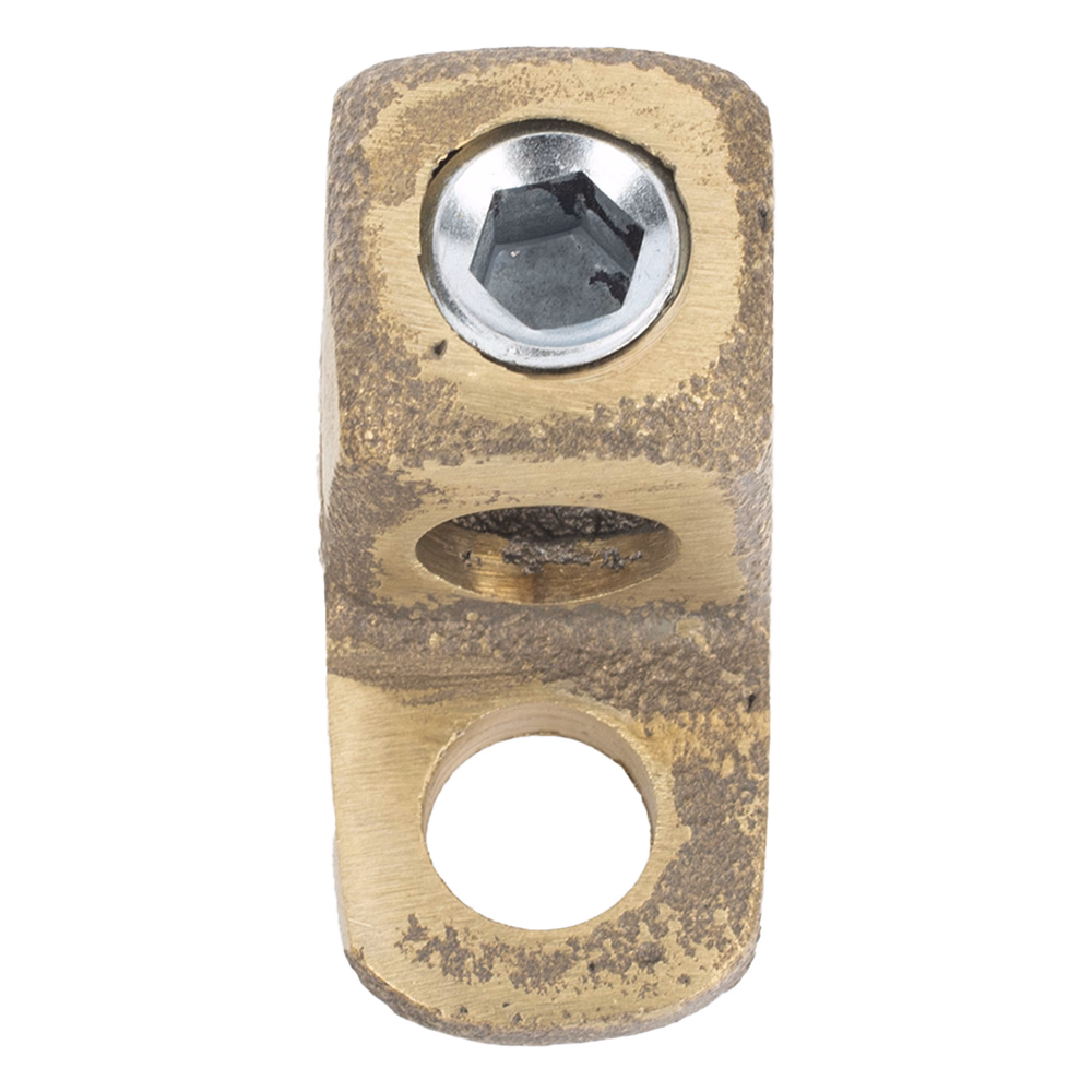 Conector Bornes 1/2" / Cable 1/0 AWG-250 MCM / Bronce 100% / Baja Resistencia / Sin Soldadura Exotérmica