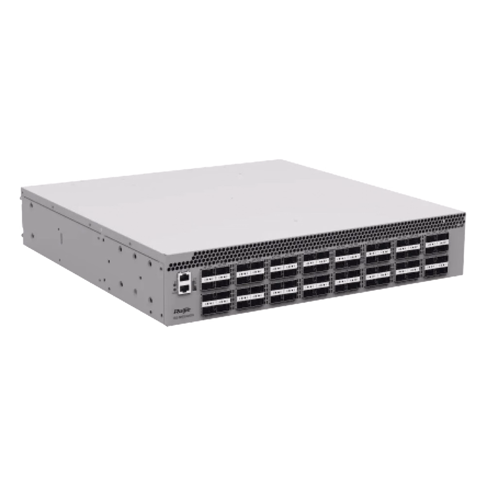 Switch DCI para Data Center / 64 Puertos QSFP28 100GE / 12.8 Tbps / 4,482 Mpps / VXLAN / M-LAG / RDMA / Lossless Ethernet PFC+ECN / 2 RU / Redundancia Hot-Swap